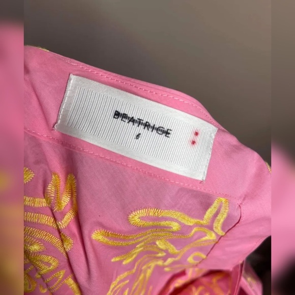 Anthropologie Beatrice B Square-Neck Midi Dress Size XL - Picture 6 of 8